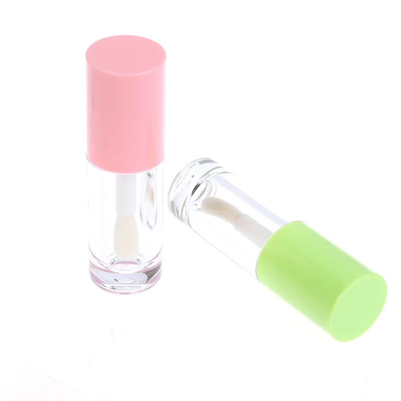 Tubo per lucidalabbra da 6ml Mini flacone per lucidalabbra portatile vuoto tubi per smalto per labbra trasparenti contenitore per imballaggio cosmetico rotondo per piccoli campioni