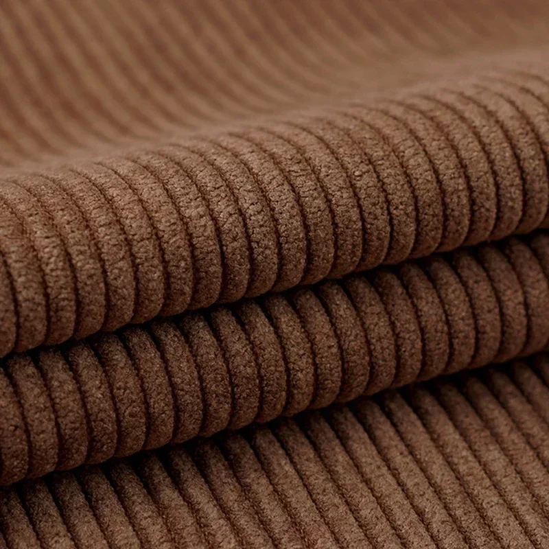 Rib Corduroy Fabric Solid Color for Sewing Shirts Hoodie Clothing Padded Corduroy Jackets Trousers Velvet Fabrics by Half Meter