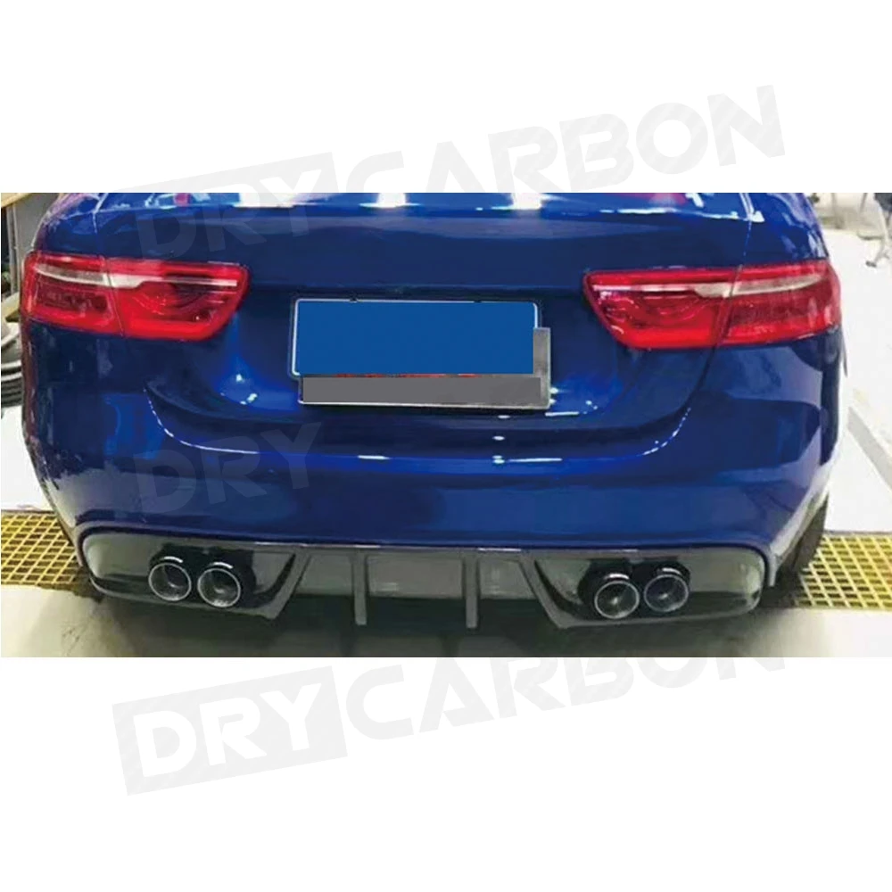 

For XF Carbon Fiber Car Rear Bumper Lip Diffuser for Jaguar XE 2015 2016 2017 2018 FRP Car Rear Bumper Diffuser