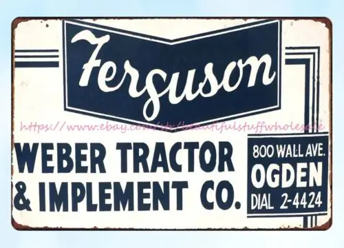 home accessories Tin Plaque Ferguson Weber Tractor & Implement metal tin sign