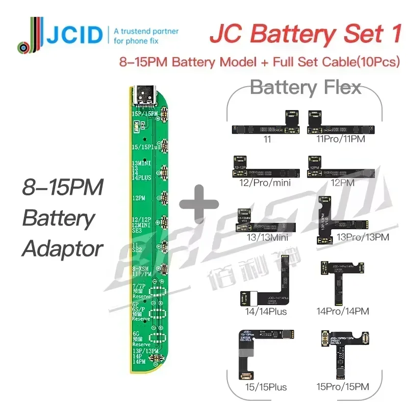 JCID JC Original Battery Repair Flex For iPhone 11 12 13 14 15 Pro Max Remove Warning Battery External Flex Cable Replacement