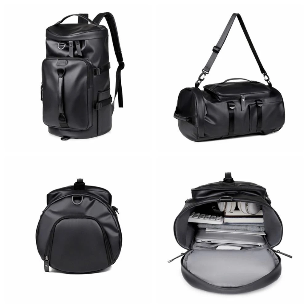 

Спортивная спортивная сумка большой емкости с отделением для сухого и влажного воздуха, многоцелевой рюкзак из искусственной кожи, водонепроницаемая дорожная сумка на плечо