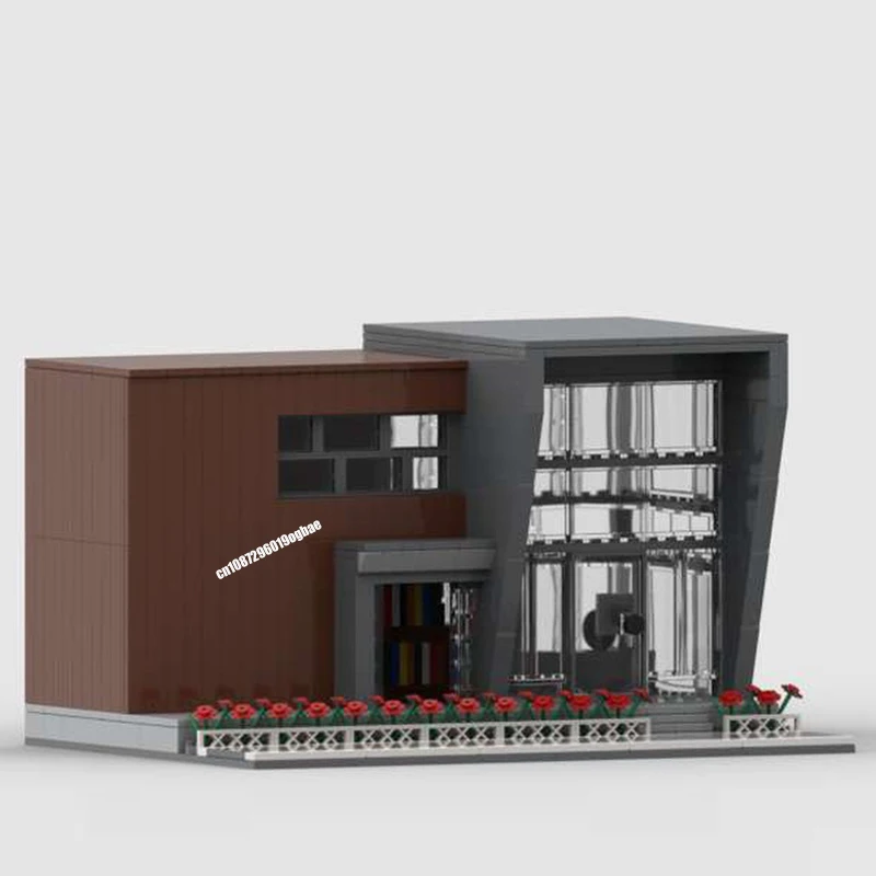 Décennie s de construction de modèle de bibliothèque moderne modulaire, Street View, City Knowing, idées créatives de bricolage, jouet pour enfant, cadeau d'anniversaire, MOC, 1130 pièces