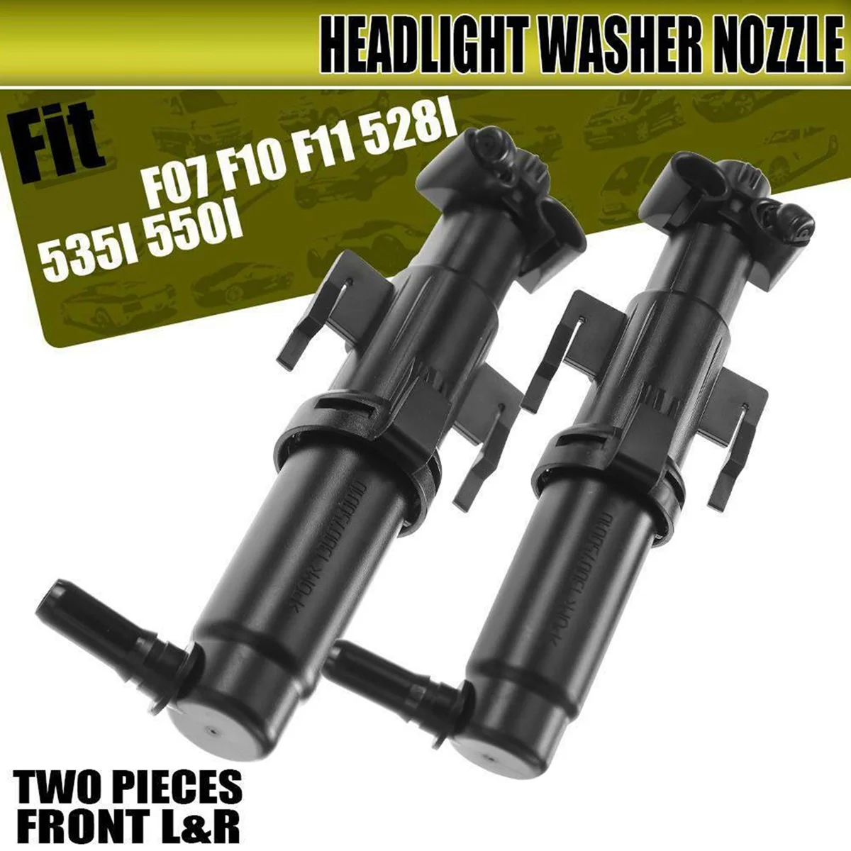 61677377668 자동차 헤드라이트 와셔 깍지, 앞 오른쪽, BMW 535D XDrive 2014-2016