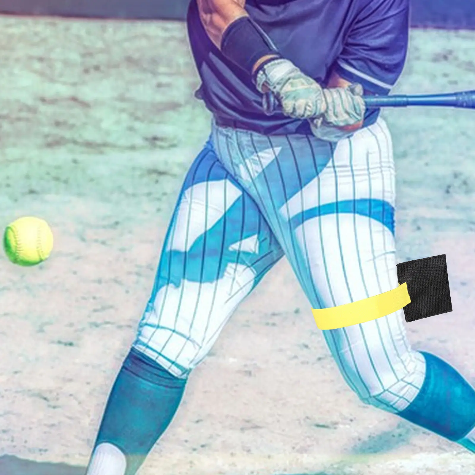 Softball Pitching Training Belt Adjustable Polyester Leg Wrap Softball Training Aid Pitcher Support Band Polyester Leg Band