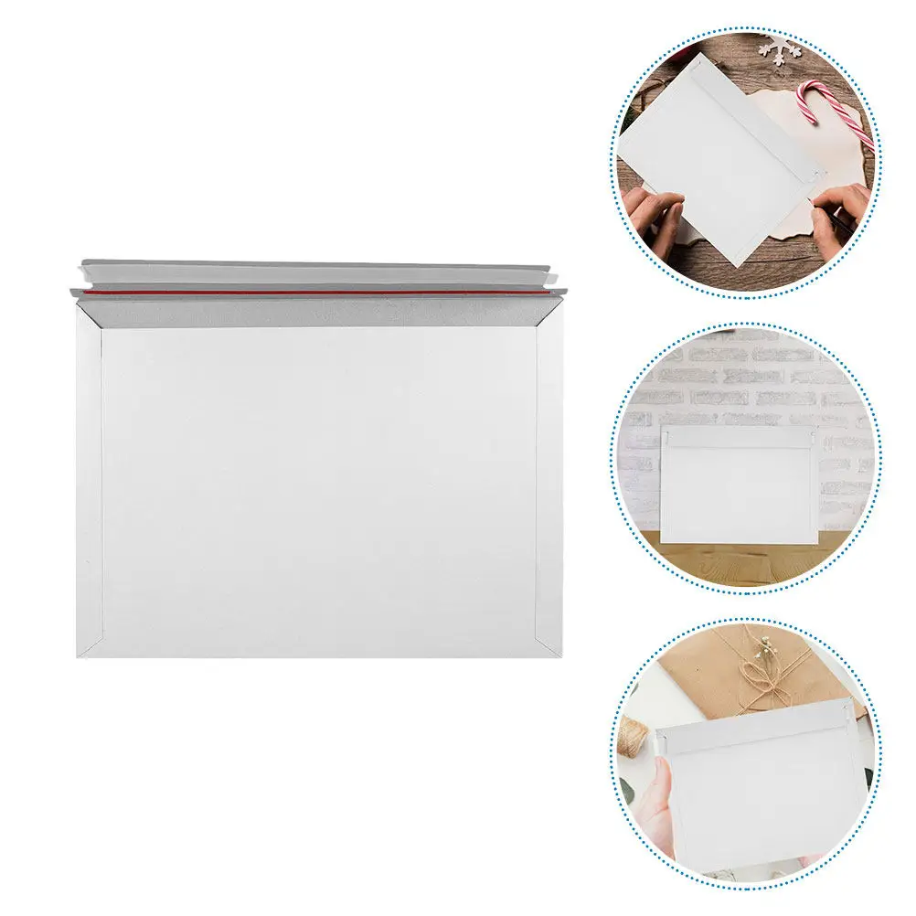 

25 шт. картонных почтовых конвертов с самоклеящимся клапаном для документов, для использования в бизнесе, дома и офисе, прочные, с надежным клеевым слоем, не деформируются при сжатии.