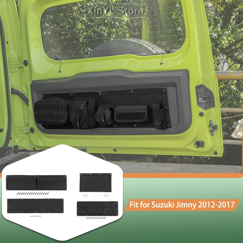 

Сумка для хранения багажника автомобиля, подвесная сумка для Suzuki Jimny 2010, аксессуары для хранения автомобиля, черный