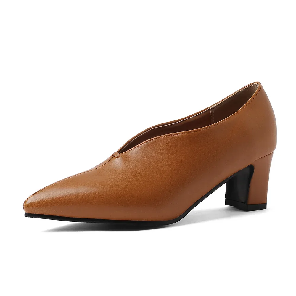 Brand New Pointed Toe Black Gray Women Dress Pumps High Heels Lady Office Shoes SA26 Plus Big Small Size 28 30 43 46