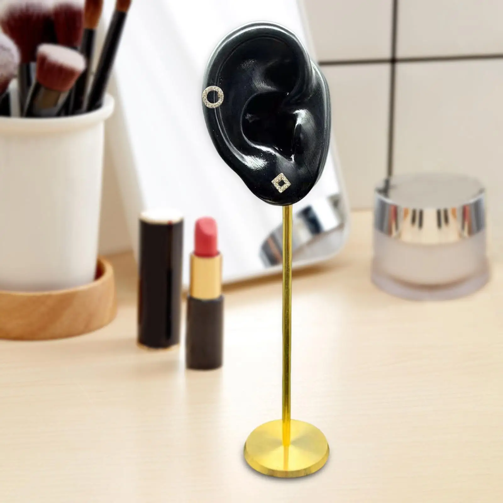 Earring Stand Simulation Ear Model Silicone Display Holder Shelf for Jewelry Accessory Retail Store Photography Prop