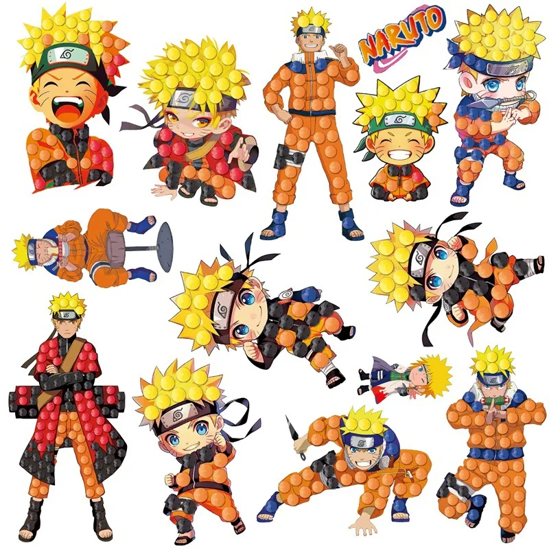 

New Arrival Naruto Uzumaki DIY 5D Diamond Painting Stickers Cartoon Series Creative Handmade Gifts for Boys
