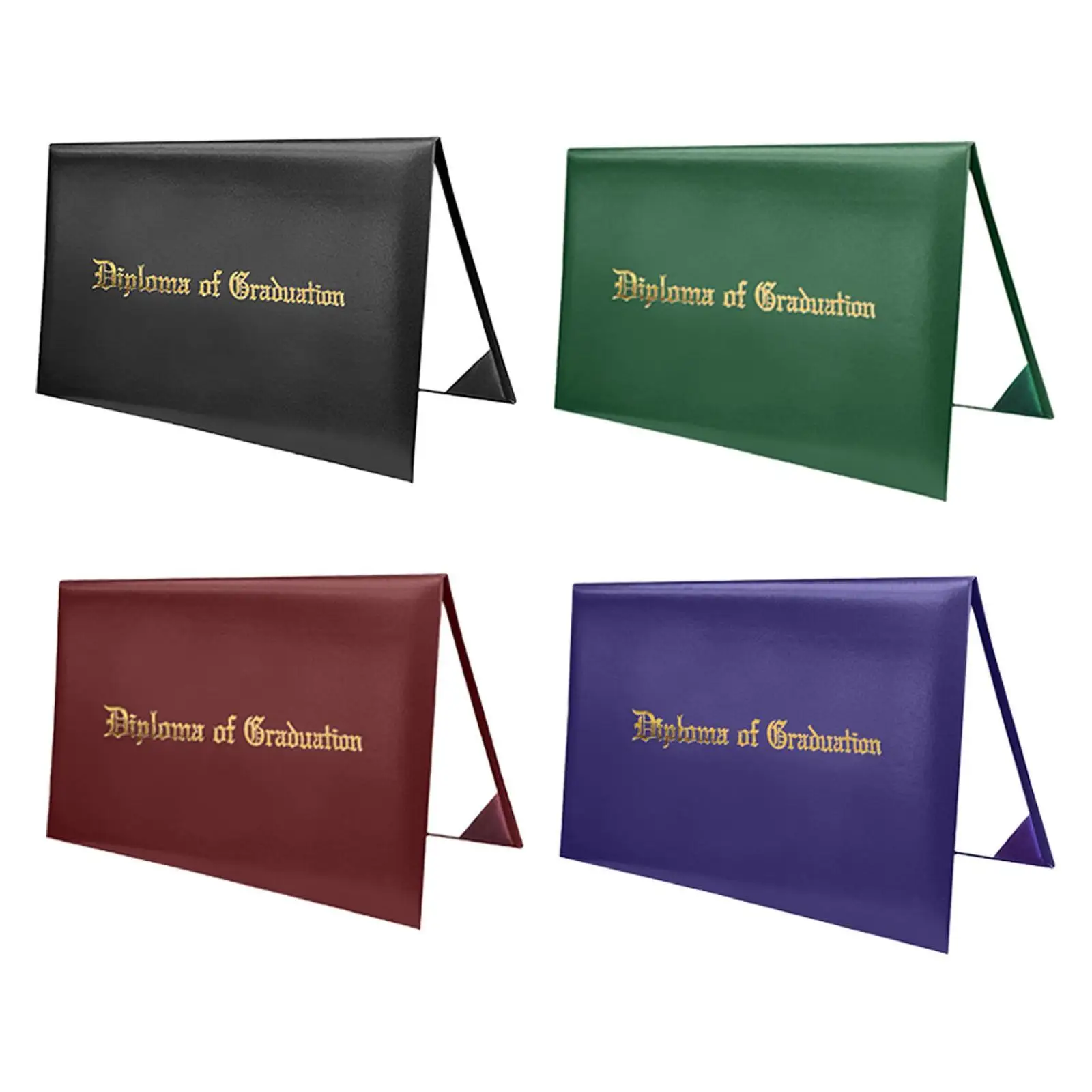 

Imprinted Diploma Cover Portable Multipurpose Sturdy Padded Letter Size Certificate Cover Leatherette for Award Recognition