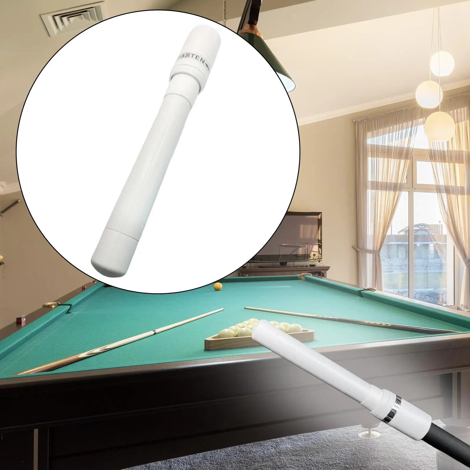 

Pool Cue Extenders Accessory Billiards Push on Chinese Eight Style 11.81inch American Style Universal Pool Sticks Lengthener