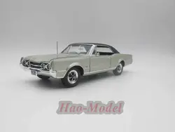 合金ダイキャストメタルカーモデル,1:18 for oldsmobile 442 1967,男の子用合金玩具,誕生日プレゼント,ホビーディスプレイコレクション,シミュレーション