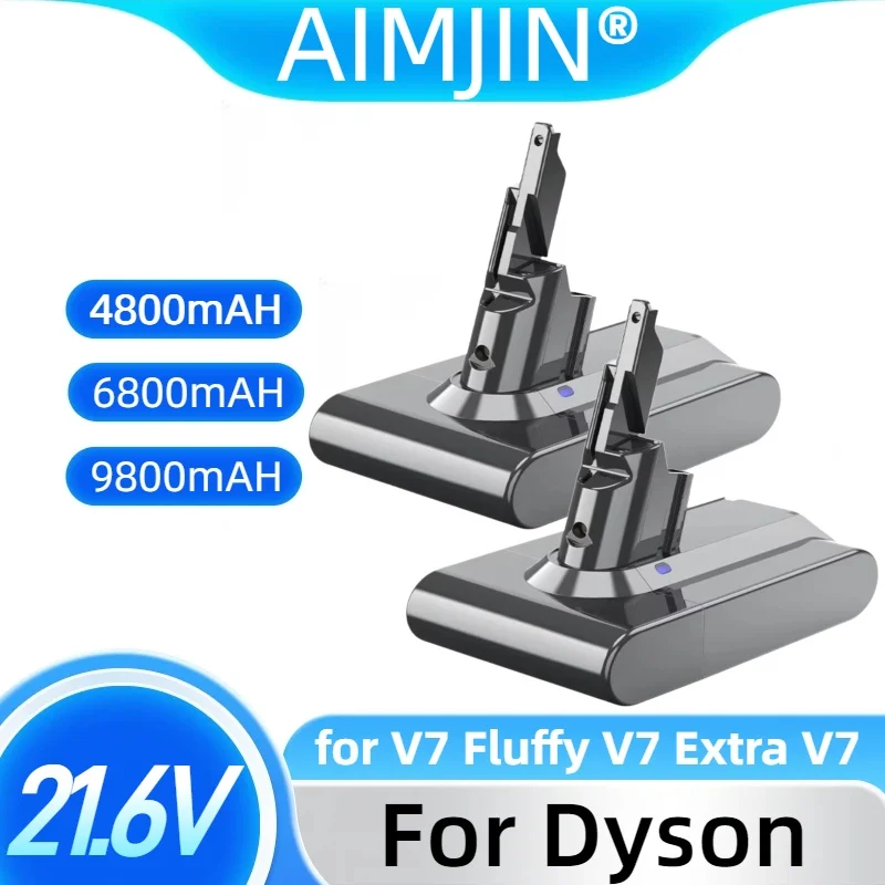 

21.6V Battery For Dyson V7 9800mAh Li-lon Battery For Dyson V7 Rechargeable Battery Animal Pro Vacuum Cleaner Replacement