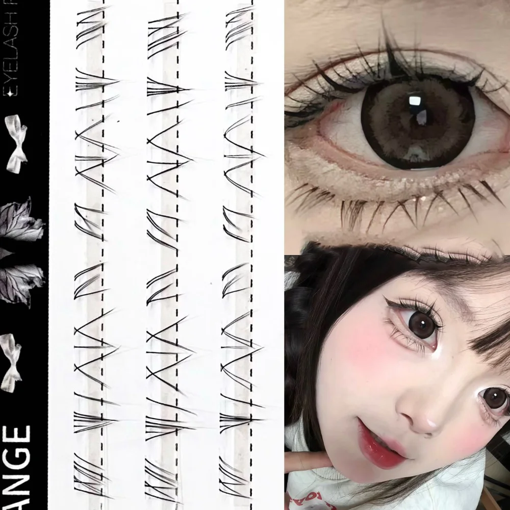 

3/6/10 рядов, новые модные нижние ресницы, ощущение холода, натуральные сегментированные нижние ресницы, наращивание ресниц «сделай сам», красота, принадлежности для макияжа глаз