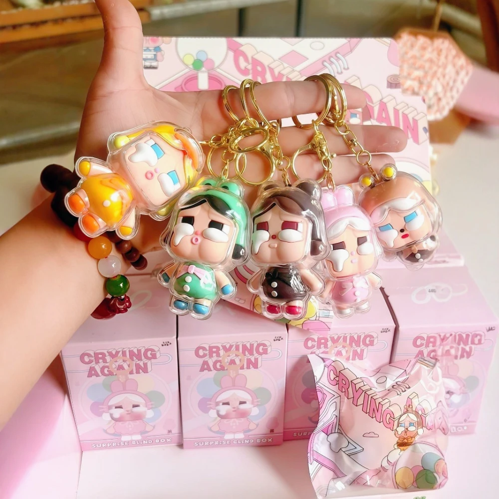 

12pcs High Quality New Arrives Crybaby Blind Box Crying Again Series Vinyl Doll Toy Animal Pendant Keychain Mystery Box Gift