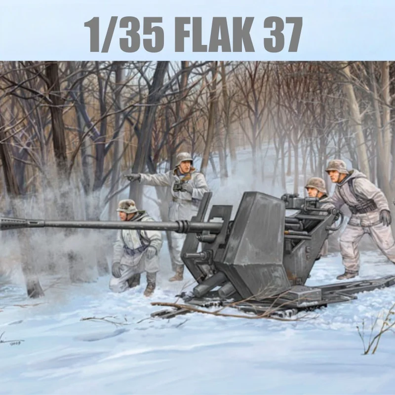 

TRUMPETER 1/35 Немецкий противоалетный пистолет FLAK 37, пластиковая сборка, модель головоломки
