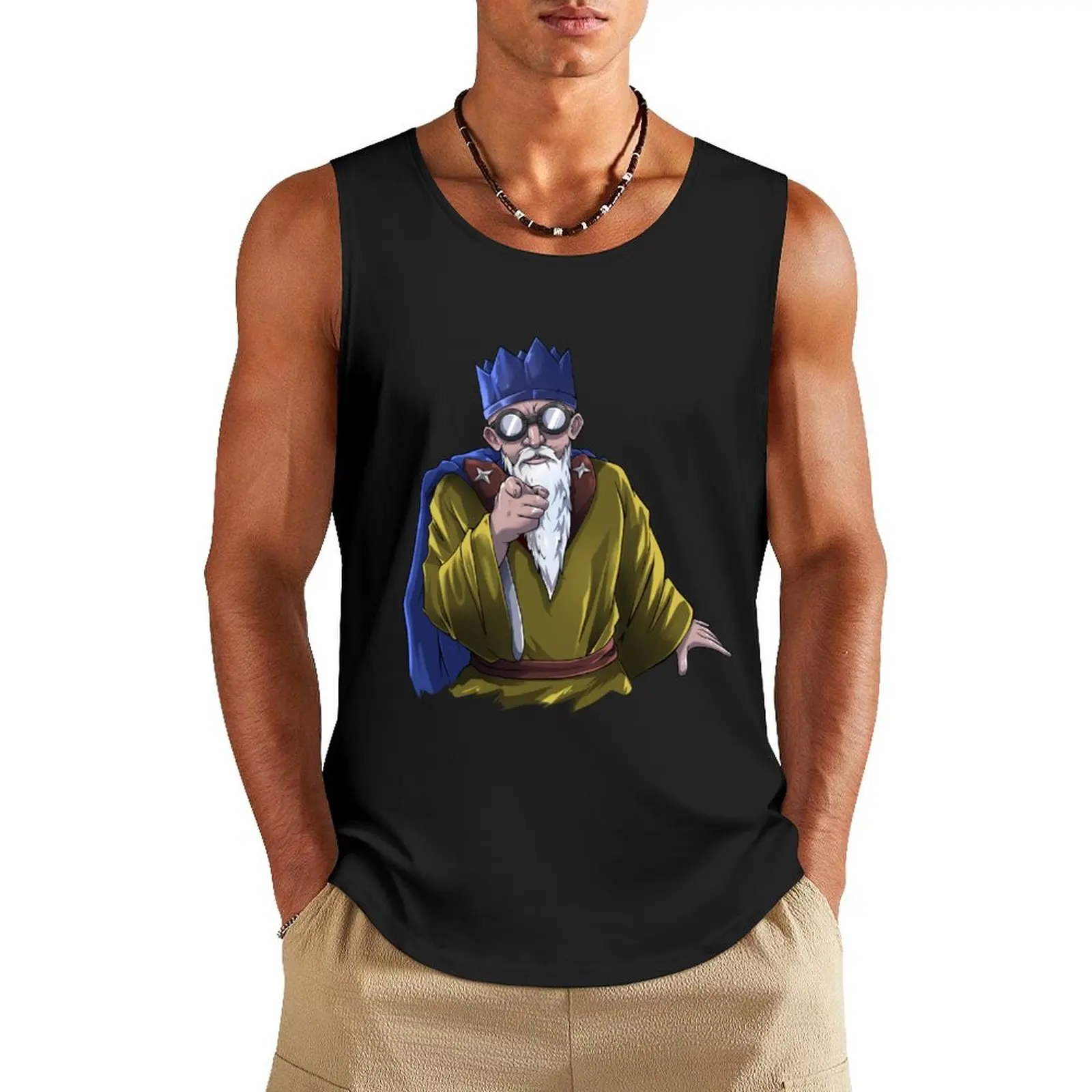 

Runescape wise old man Tank Top vest men Vest for boy Sleeveless men
