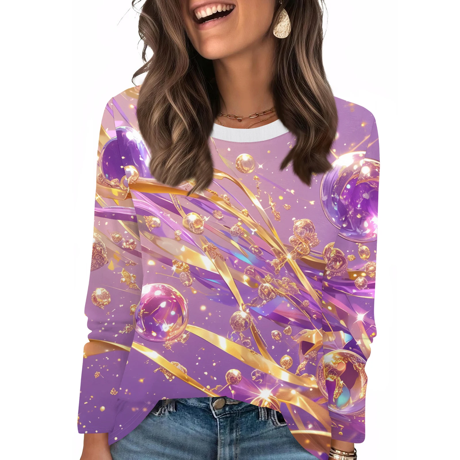 Uniformes d'infirmière de carnaval, T-Shirt à col rond pour femmes, imprimé Unique, coupe ample, Design Long, T-Shirts graphiques mignons, pull décontracté