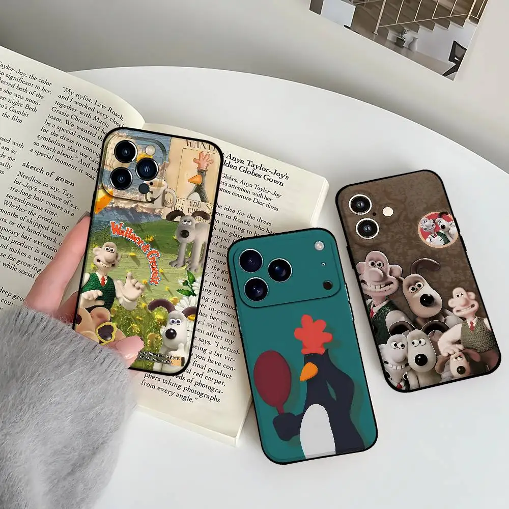 حافظة هاتف D-WallaceS وT-Gromit-Es لهاتف آيفون 17 16 15 11 12 13 14 Pro Max 16 Plus 15Pro MAX