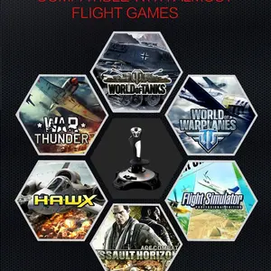 PXN-2113 Pro عصا التحكم محاكاة الطيران لوحة الألعاب ، محاكاة رحلة الكمبيوتر ، عصا قمرة القيادة للكمبيوتر الشخصي ، ملحقات ألعاب سطح المكتب أفضل 6 مبيعات عصا التحكم طائرة محاكي - رقم 1