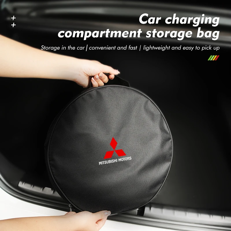 EV Car Rechargeable Gun Battery Cable Waterproof Storage Bag For Mitsubishi Outlander Lancer Cross Colt Xpander Mirage Attrage