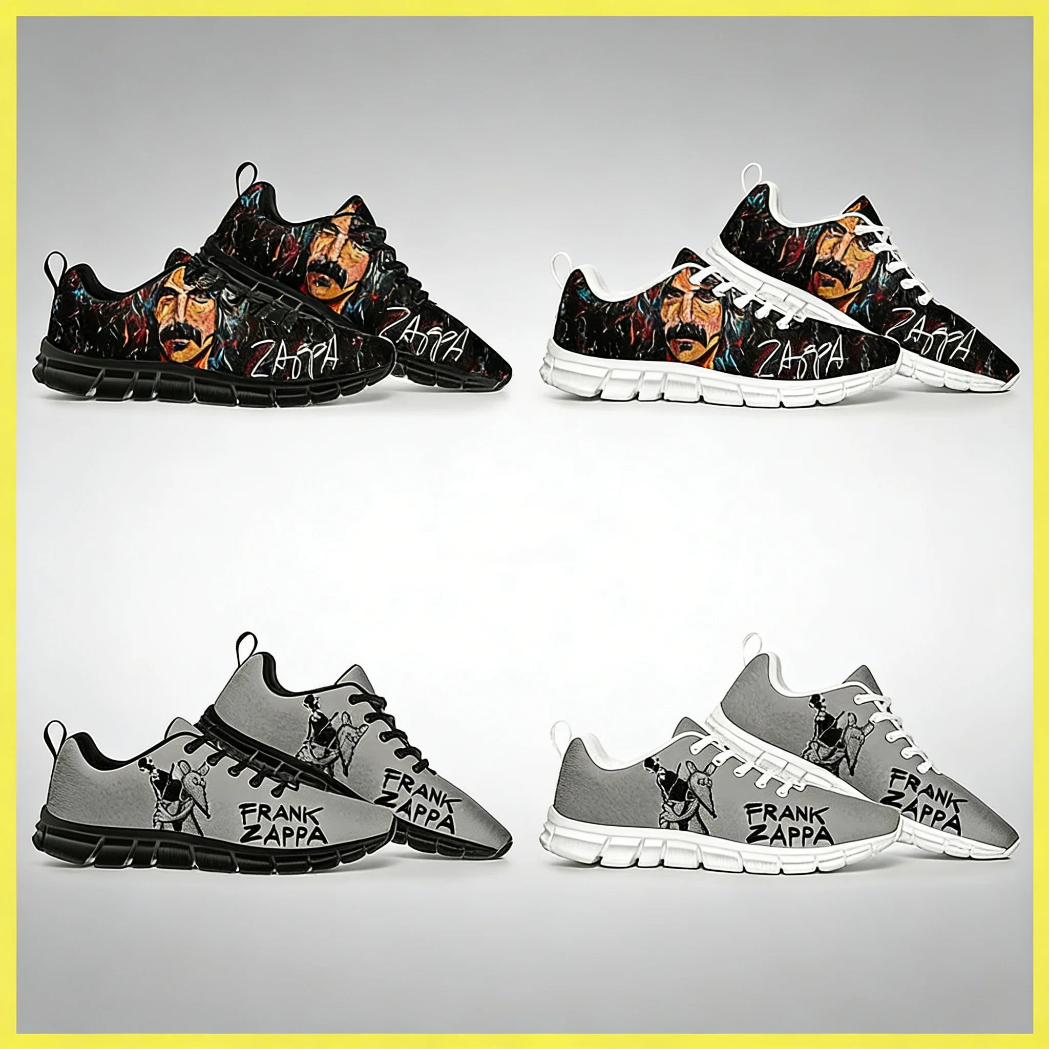 Zapatillas Personalizadas de Frank Zappa, Transpirables, de Caña Baja, para Parejas, Estilo Músico de Rock, con Banda Elástica de Poliéster