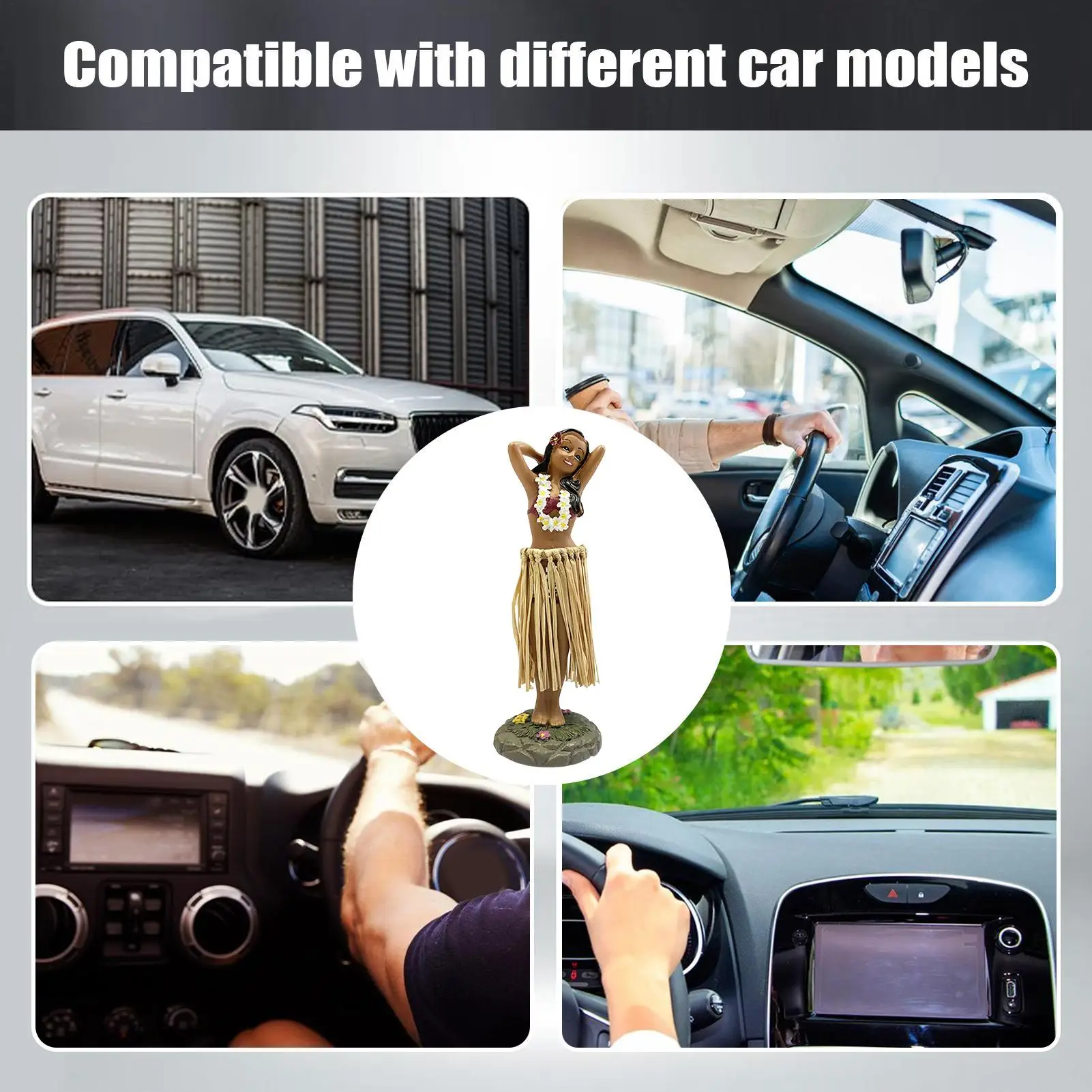 Dashboard Dancing Doll Figurine Small Interior Dancer Doll decor For Vehicle SUV RV Dashboard Home Office School