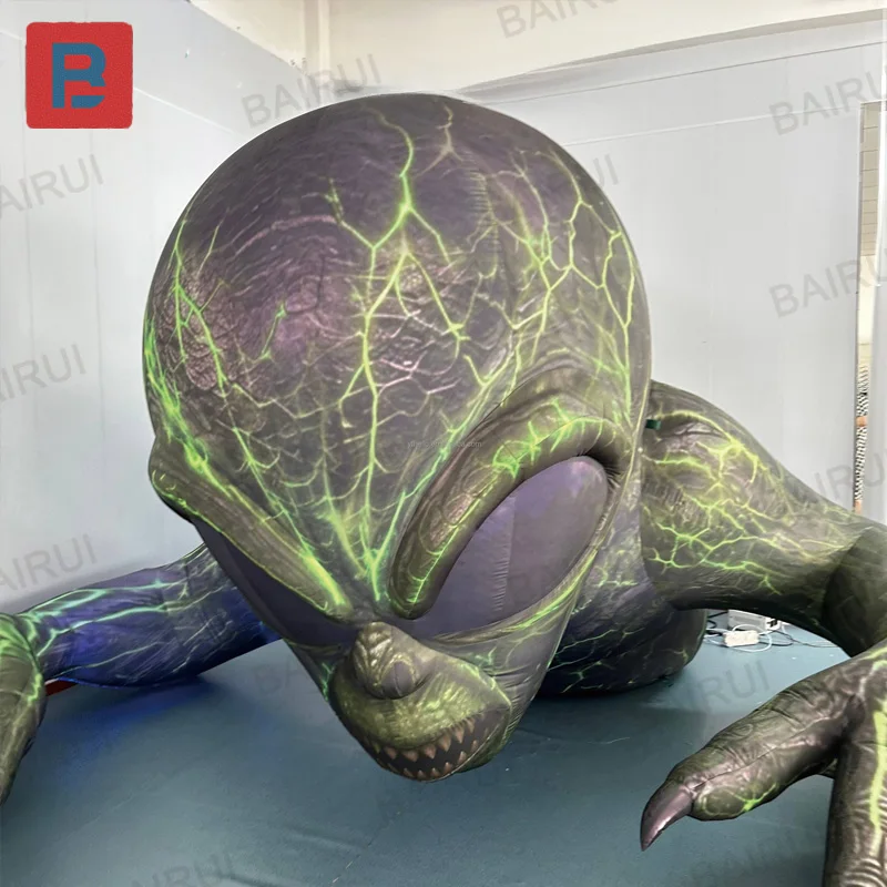 Inflatable aliens, terrifying Halloween outdoor decorations, suitable for haunted houses, courtyards, and gardens
