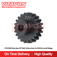 VITAVON HD 45# 22T Mod1.0 Pinion Gear 5mm hole for Axial SCX6 Arrma 6S Sledge