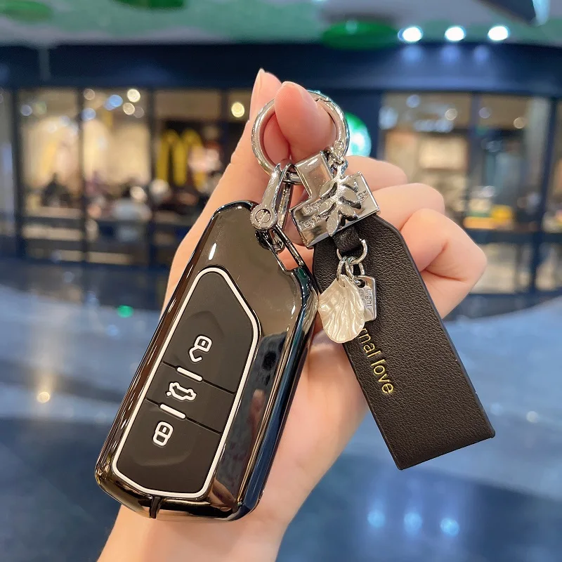 غطاء مفتاح السيارة لشركة فولكس فاجن فولكس فاجن جولف 8 MK8 ID.3 ID.4 كوبرا سكودا اوكتافيا A8 سيات ليون MK4 2020 2021 فورمينتور تاراكو #4