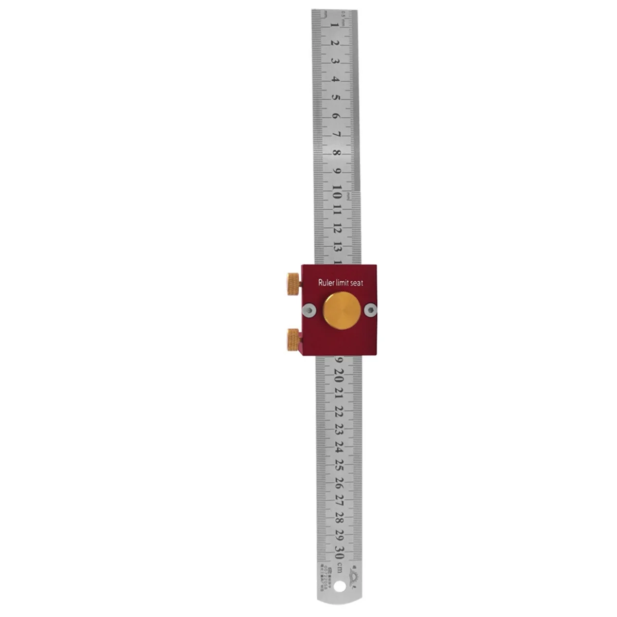 A72P Steel Ruler Scribing Positioning Block,Aluminum Angle Scriber Line Marking Gauge,DIY Carpentry Scriber Measuring Locator