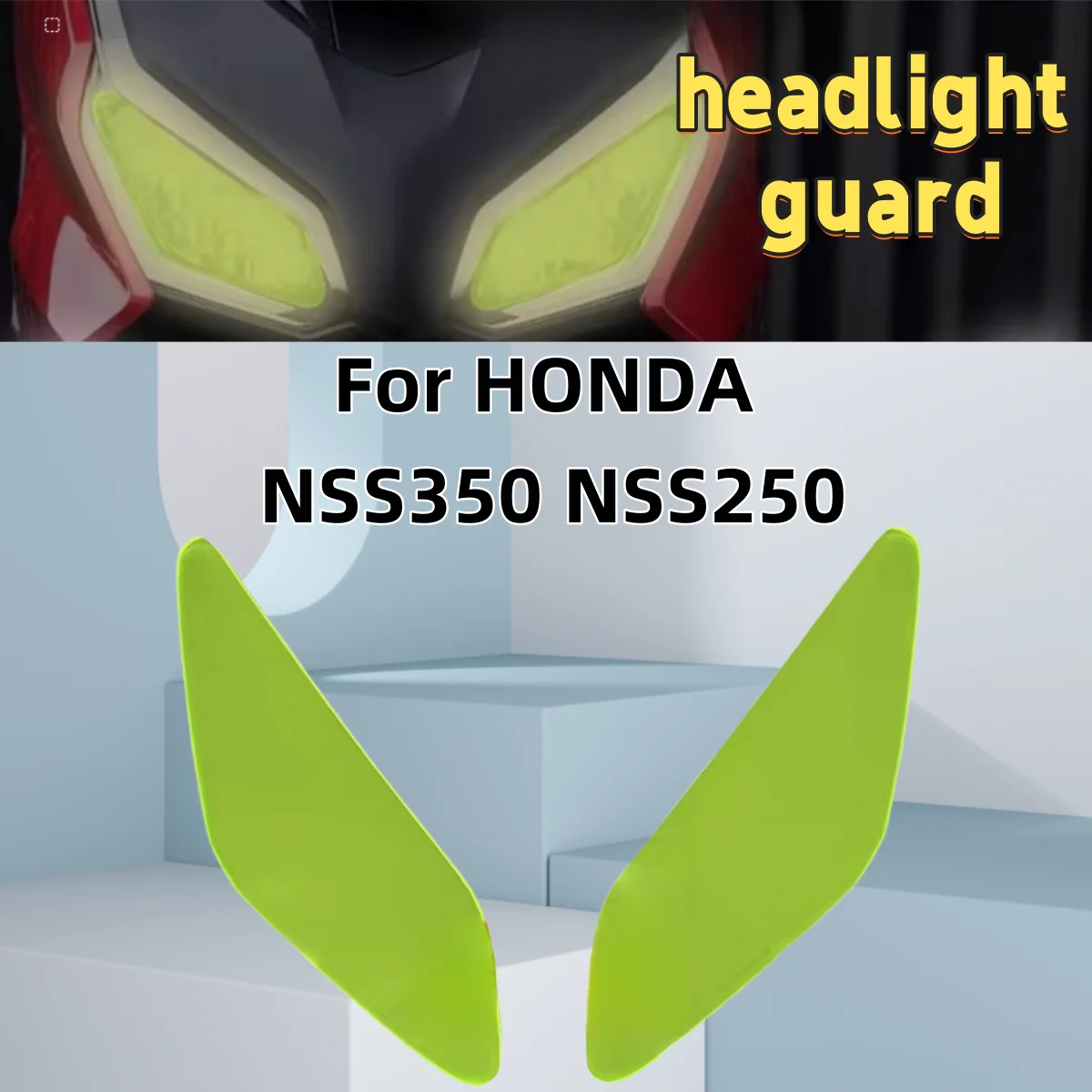 Per HONDA NSS350 NSS250 NSS 350 250 Moto Acrilico Faro Anteriore Guard Head Light Copriobiettivo Protector