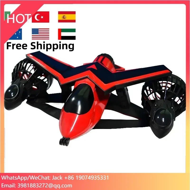 USAUTurkeyBRAEITA Smart Electric 500W Power Underwater Sea Scooter for Water Sports & Diving