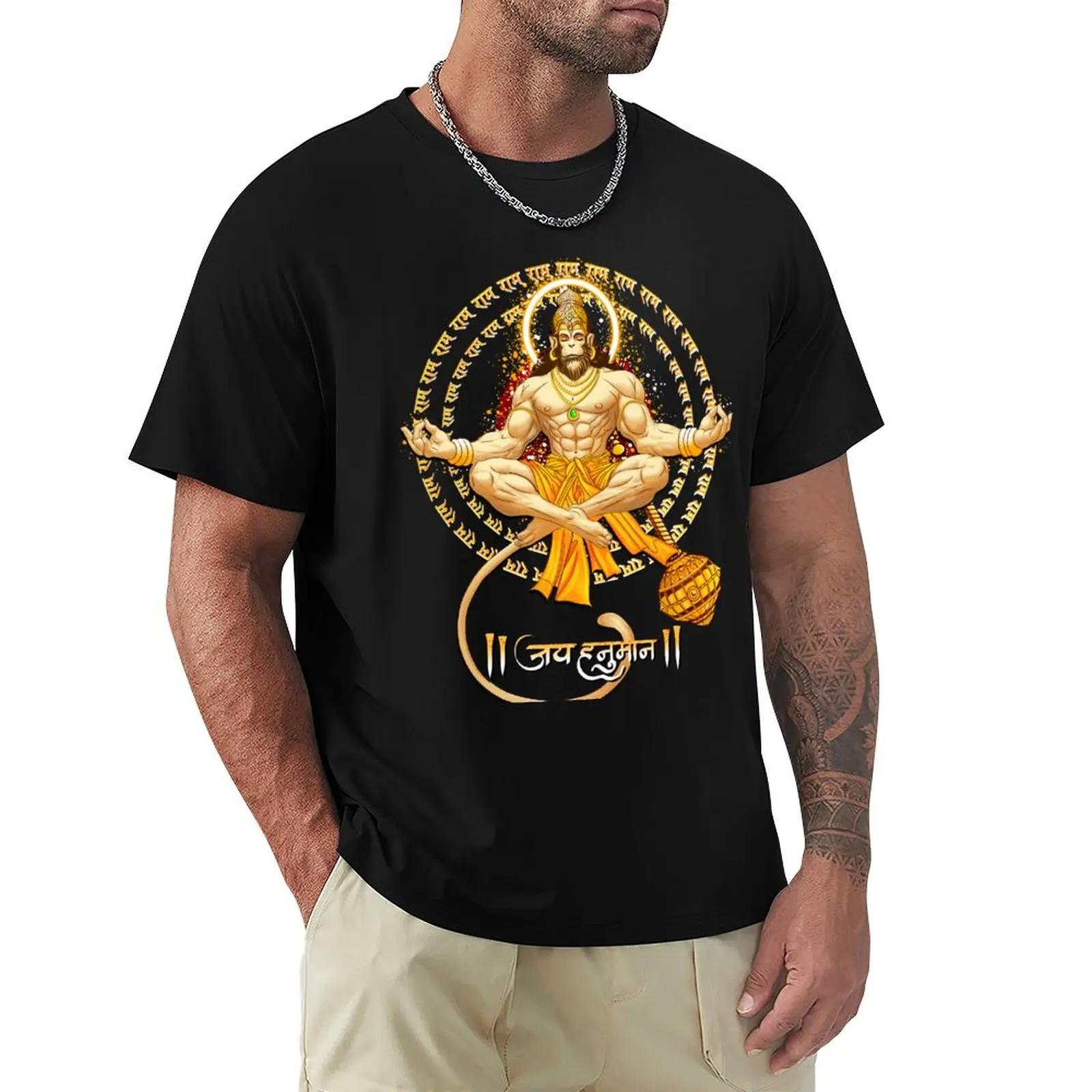 Ram Dut Hanuman T-Shirt Casual Basic Street Style T-Shirt