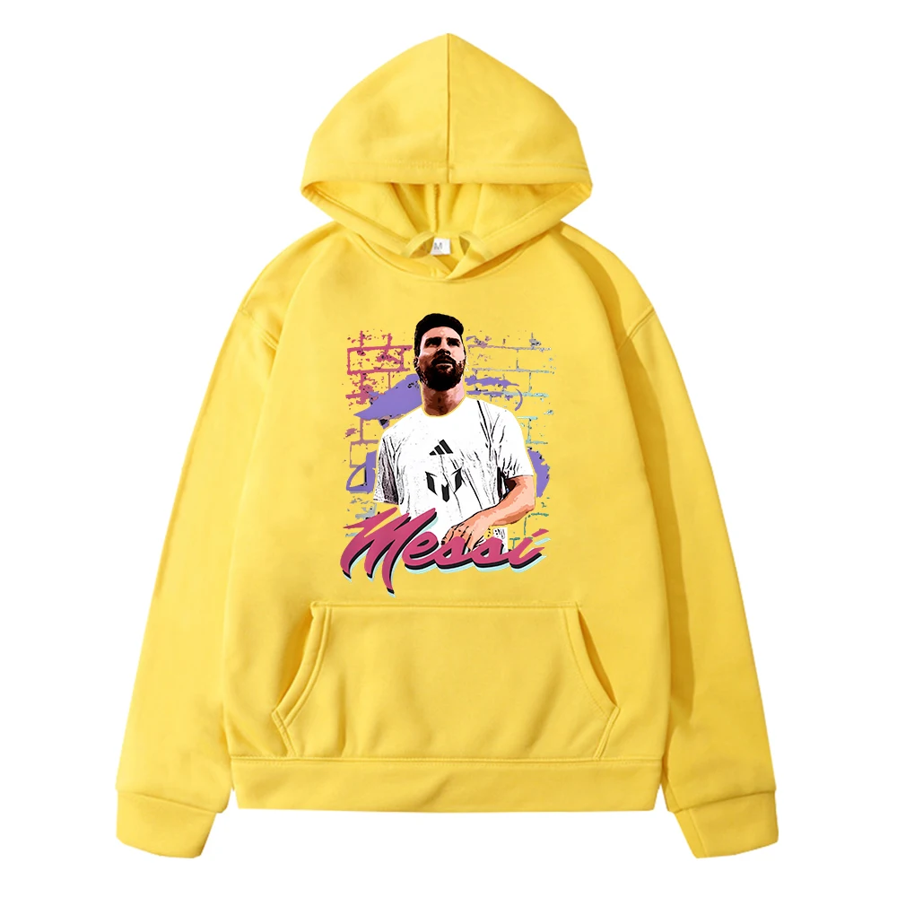 Football messi avatar printed Hoodies Fleece Sweatshirt  Jacket y2k sudadera pullover boys anime hoodie kids clothes girls gift