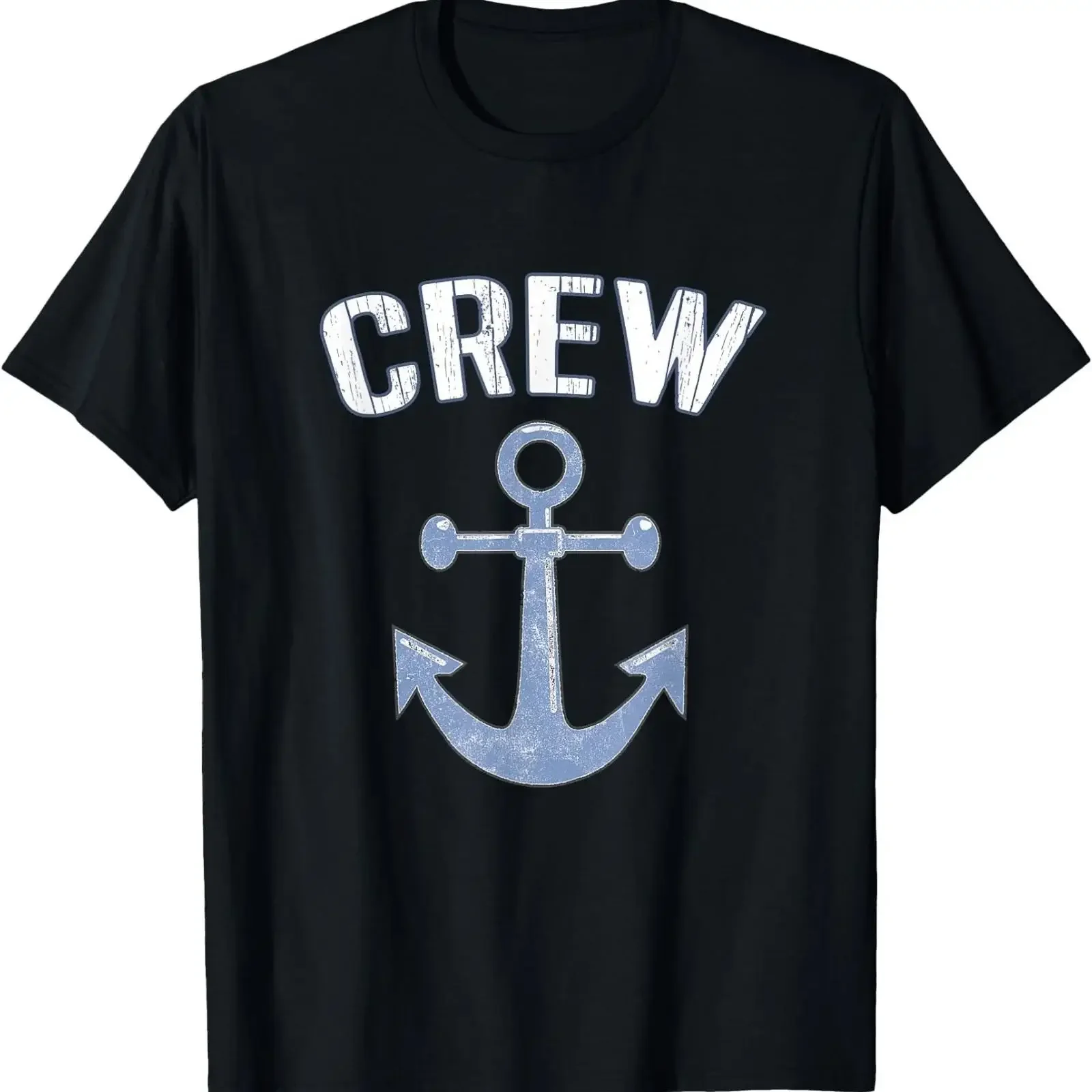 Boating Captain Crew Pontoon Nautical Sailing Anchor T Shirt vintage Washed Unisex homme streetwear Breathable graphic fashion