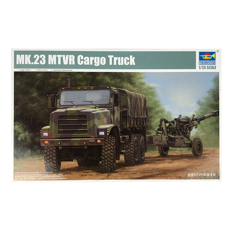 

Trumpeter 01011 1/35 Scale US MK.23 MTVR Cargo Truck Armor Car DIY Model Kit TH05661-SMT6