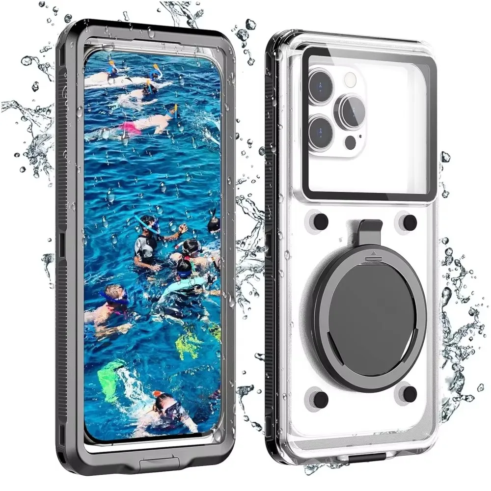 

Within 6.9" Universal Self-Check Function Underwater Waterproof Phone Case for iPhone Samsung LG/Google/Xiaomi/Nokia/Motorola