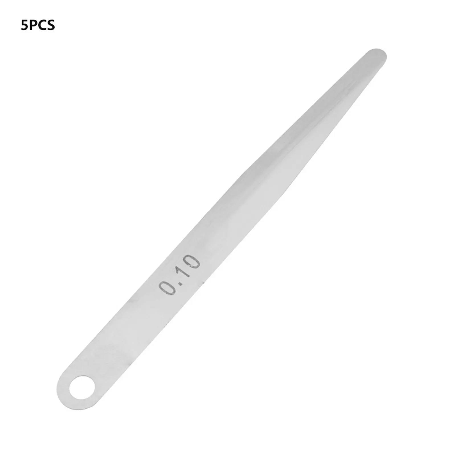 5 قطعة 0.1 مللي متر سمك المحسس قياس متري حشو سمك غيج أداة القياس (0.1 مللي متر)