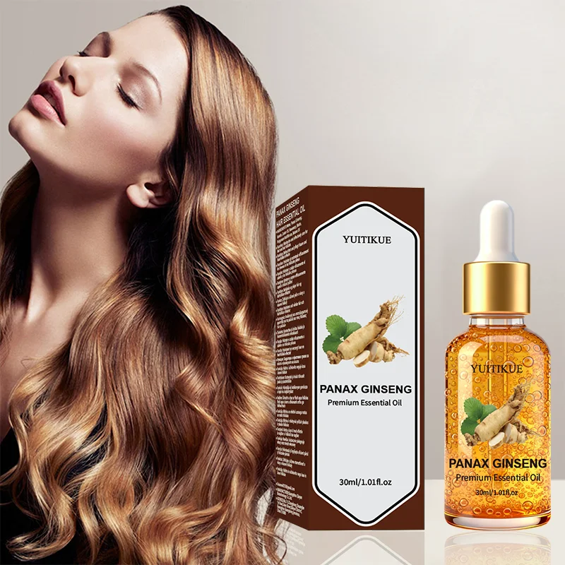 YUITIKUE Premium Panax Ginseng Hair Essential Oil | 100% Pure Natural Extract, Nourishing Scalp Care 30ml