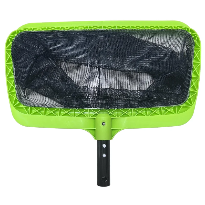 高耐久 ABS 水泳葉すくい、深い細かいナイロンメッシュネットバッグで迅速なクリーニング、プールメンテナンスツール