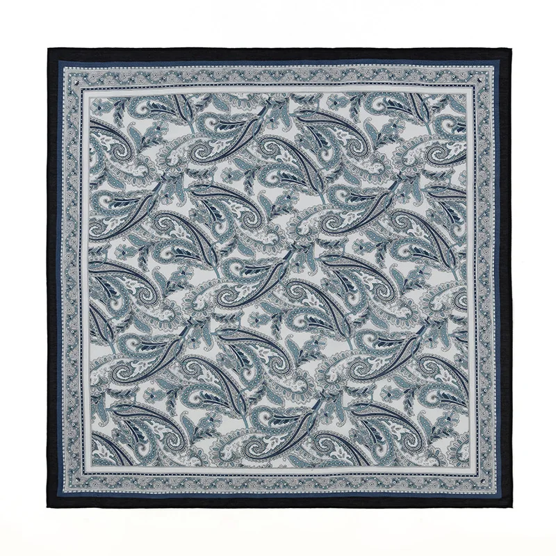 

65cm new 30% Silk 70% Cotton blended silk scarf for women Chinese Hijabs small neck scarf Bandana Female Foulard