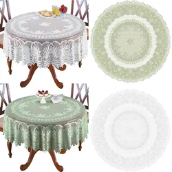 Colorful Lace Tablecloth Diameter Of 70in Circular Tablecloth Floral Lace Tablecloth Holiday Decoration Household Table Dress