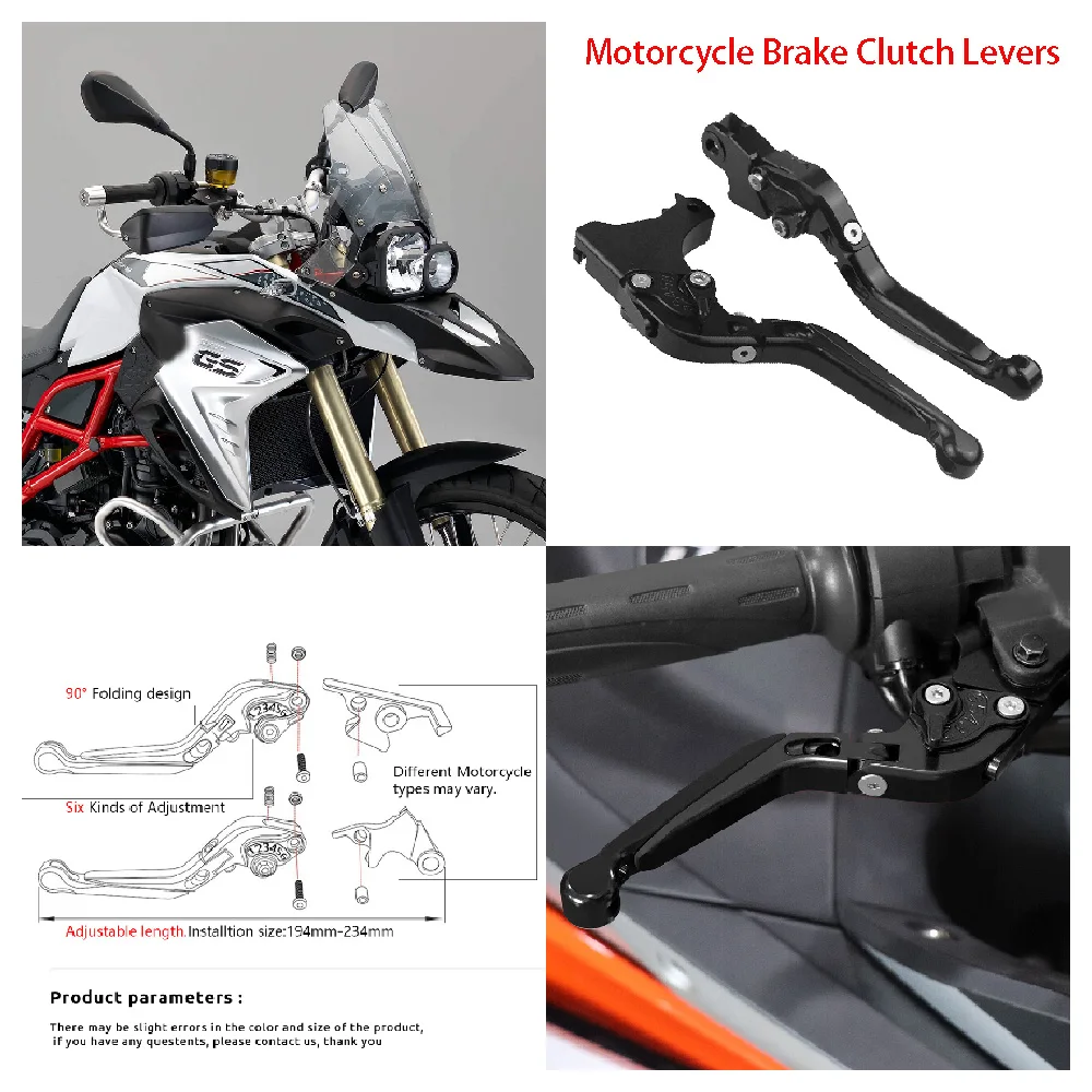 

Fit for BMW F800GS Adventure GS F800 ADV F700GS F650GS 2008-2018 Motorcycle Adjustable Folding Extendable Brake Clutch Levers