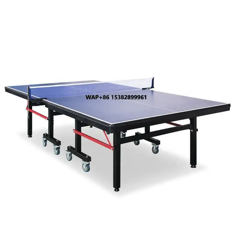 

25mm Professional and Fitness-use Movable Table Tennis Table with Rubber Wheels