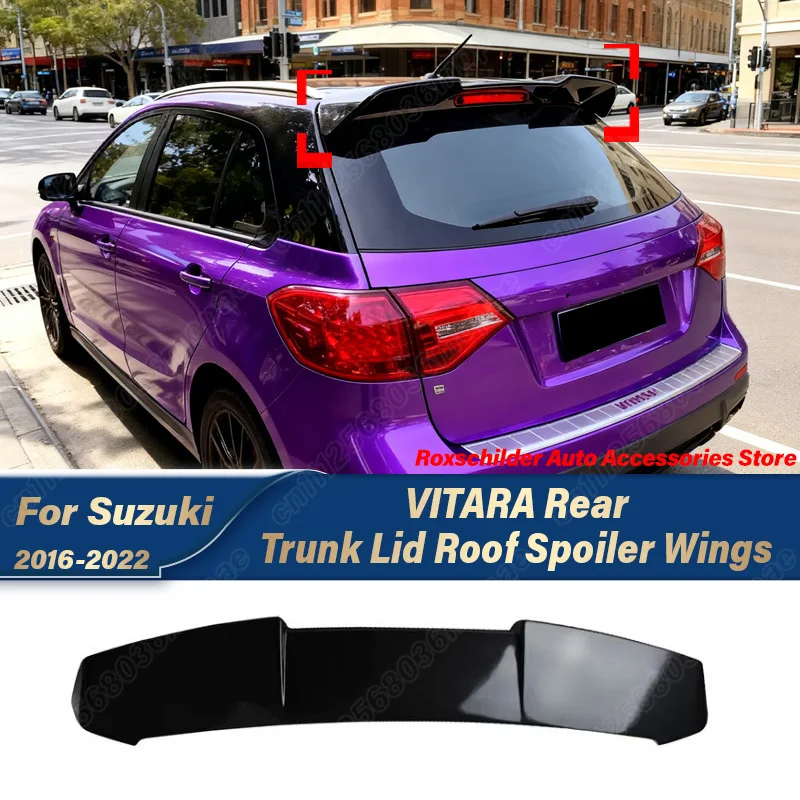 

For Suzuki VITARA 2016 2017 2018 2019 2020 2021 2022 Automobile Rear Spoiler Sports Racing Blade Tail Wing Body Modification Kit
