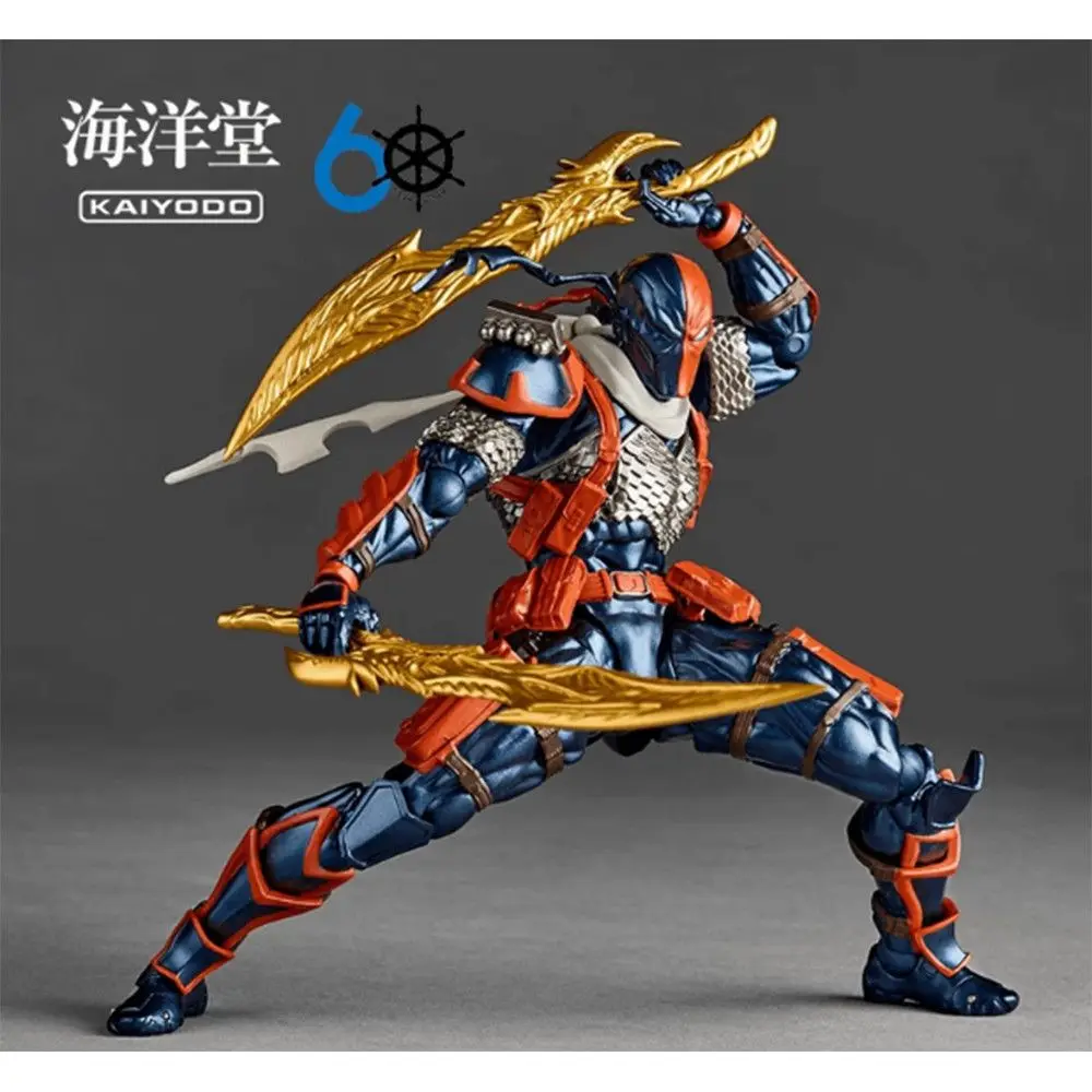 

In Stock KAIYODO Magic Yamaguchi Revoltech Deathstroke Slade Wilson 1.5 Version Anime Model Action Figure Toy Collection Gift