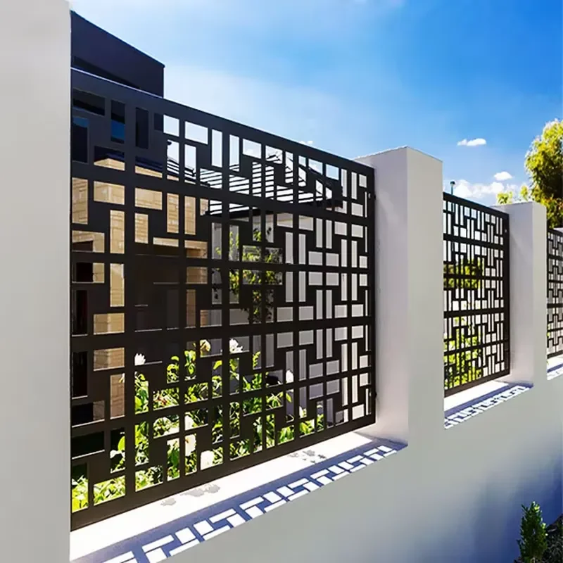 Modern Customized Outdoor Aluminum Panel Powder Coated Cut Panels for Privacy Fencing Trellis & Wall Screen