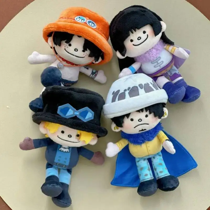 Muñeco de Peluche de Anime ONE PIECE de 10 CM, Muñeco de Peluche de Sanji Luffy Zoro Nami, Muñeco de Peluche de Personajes de Dibujos Animados, Lindo Muñeco de Algodón, Regalo de Cumpleaños para Fans
